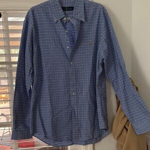 Ralph Lauren Blue Plaid Men's Shirt